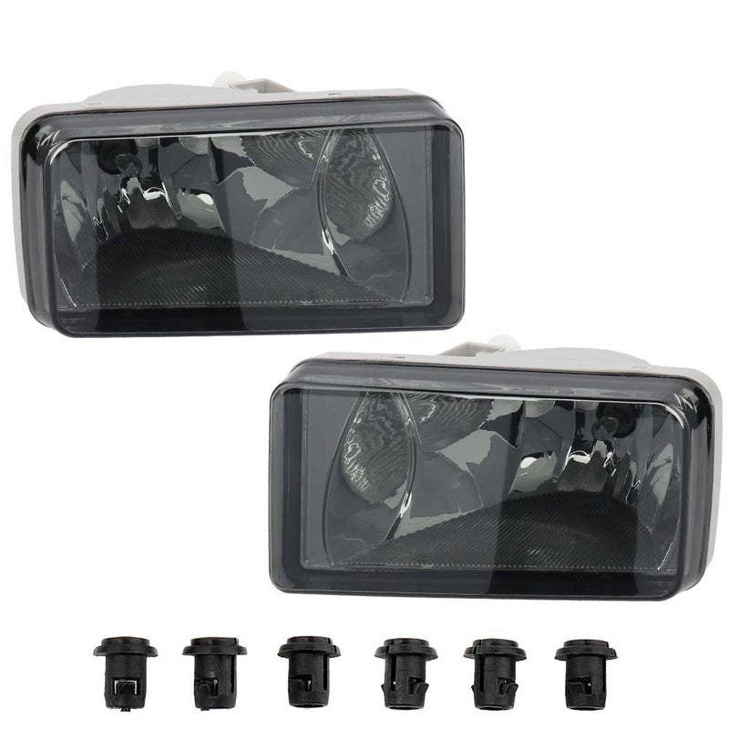 MAYASAF Smoked Lens Fog Light Pair of Bumper Fog Lamp for CHEVY 2007-14 Silverado/Suburban/Avalanche/Tahoe, for GMC 2007-14 Sierra/Yukon, 2007-08 Escalade - Image 1